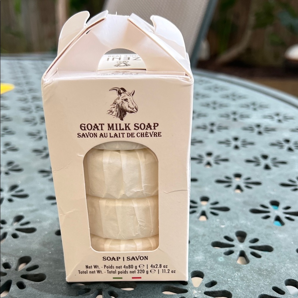 Goat Milk Soap 4 bars - Creamy White